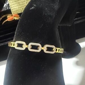 Elegant Gold and Silver Stainless Steel Bracelet